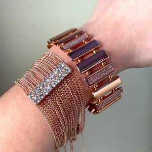 Rose Gold Bracelet Set
